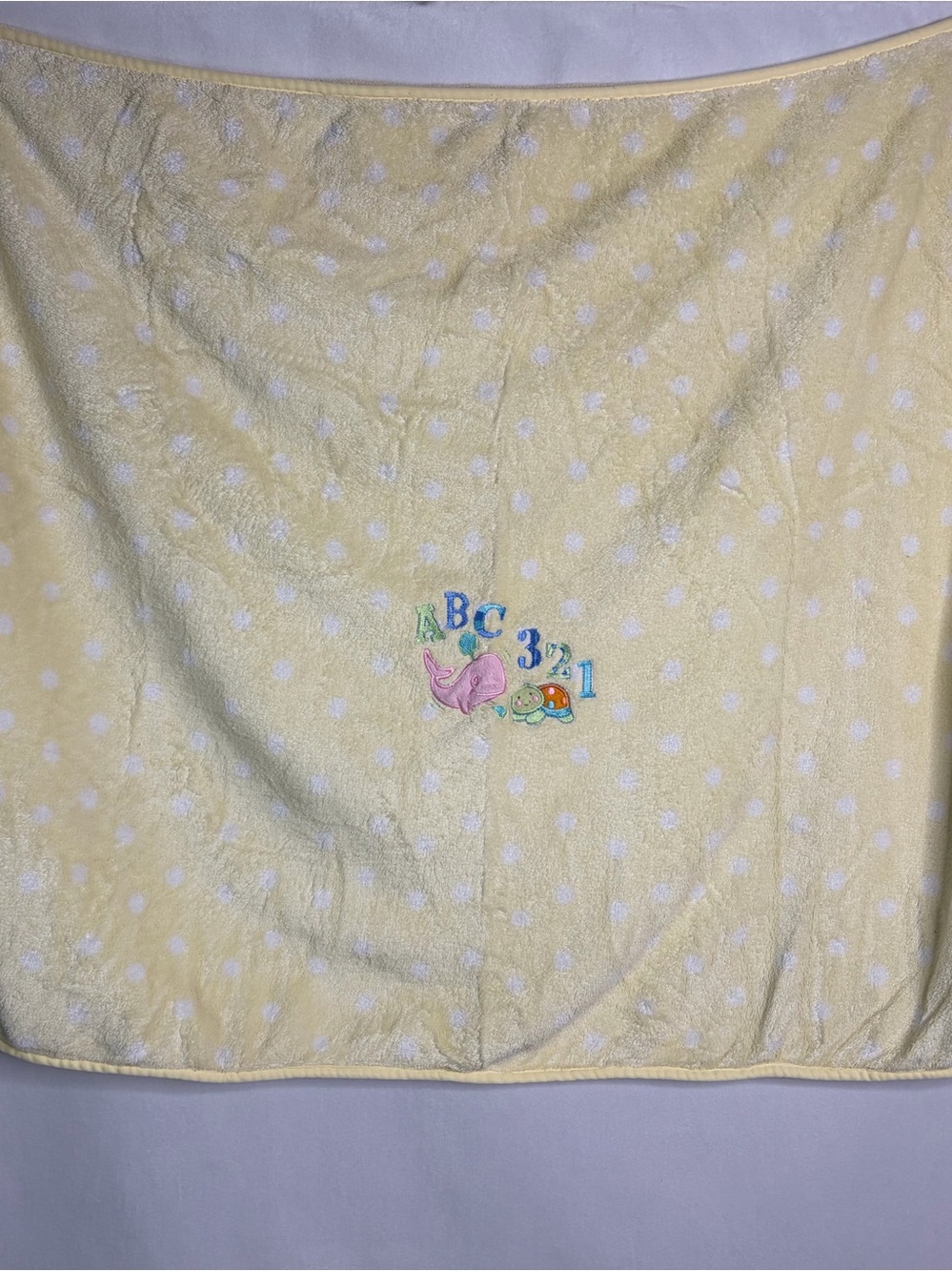 Baby Blanket Yellow ABC123 Northpoint Baby Whale Turtle